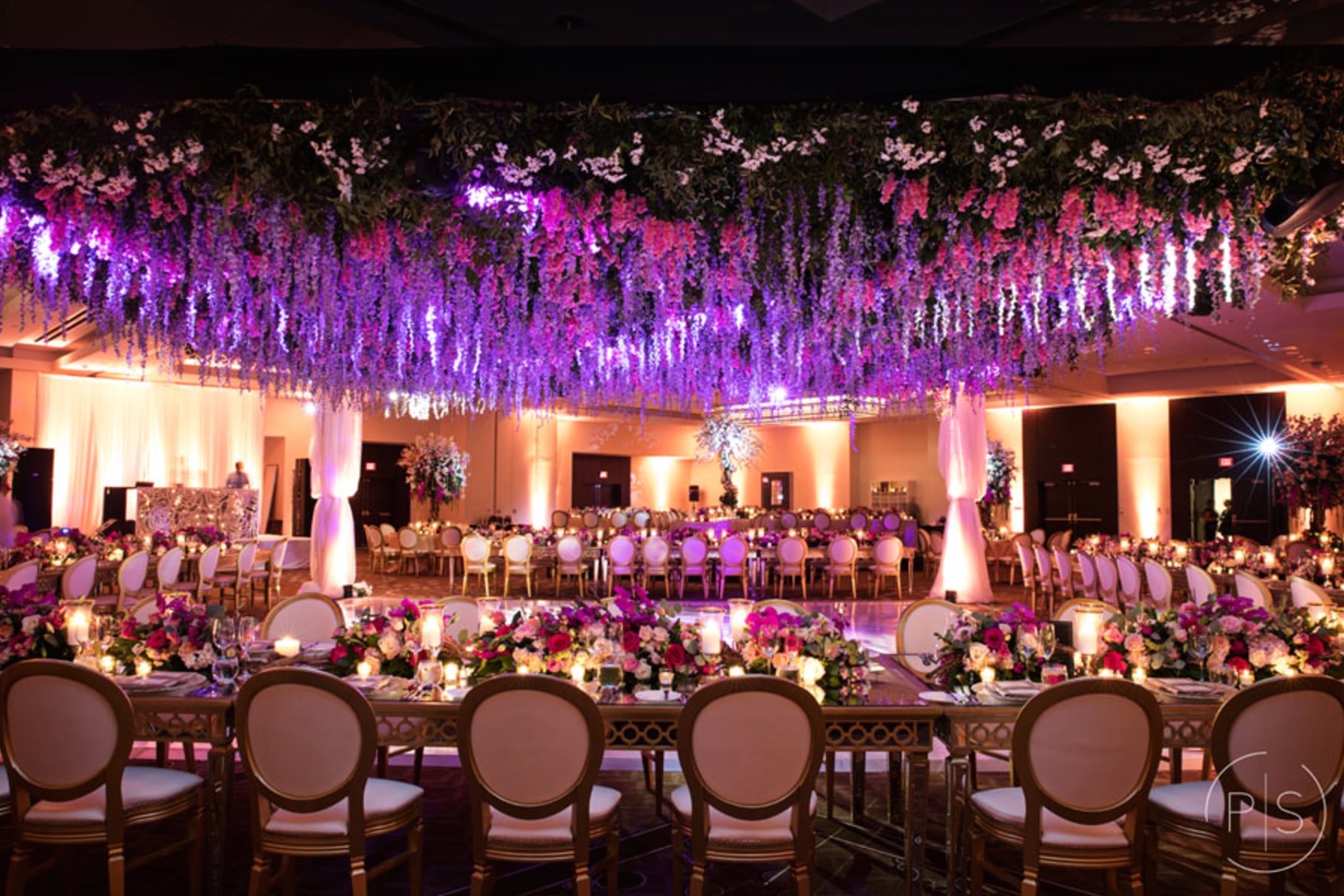 Fontainebleau Miami luxury wedding lighting Indian wedding reception