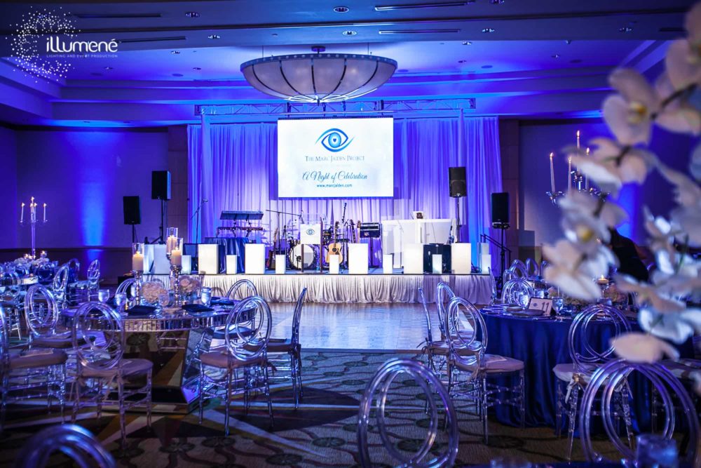 Fundraising event Miami lighting and event production