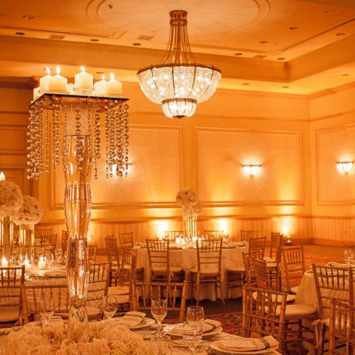 rent wedding uplighting gold amber