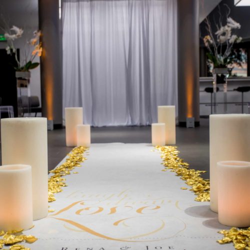 Rent large luminaries wax candles Miami