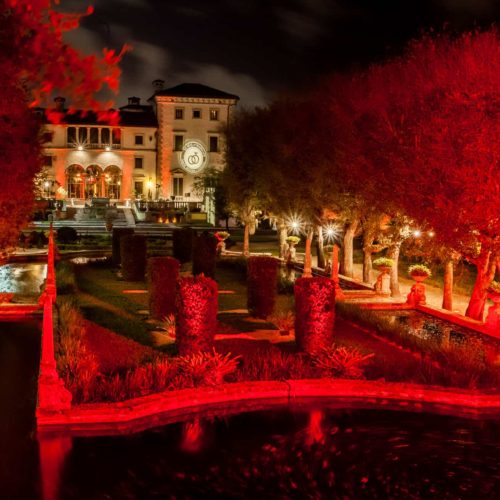 Rent uplighting Miami Vizcaya Museum and Gardens