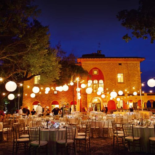 String lights and paper lanterns rent Miami