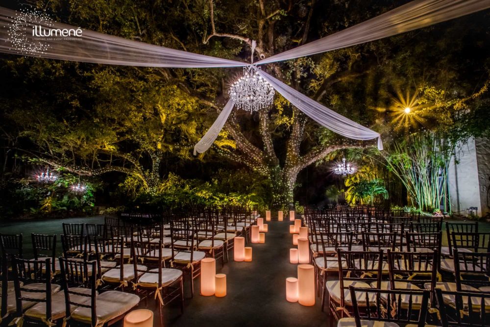 event lighting rent candles Miami