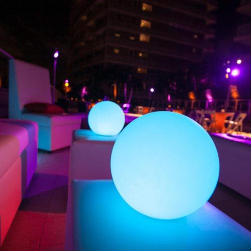 LED Floating ball LED floating Sphere LED Light Pool Ball corporate party Miami