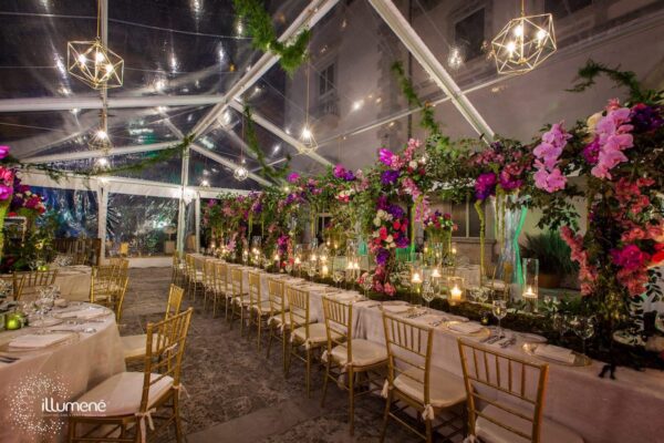 Pendant light Vizcaya Miami wedding geometric pendant lights