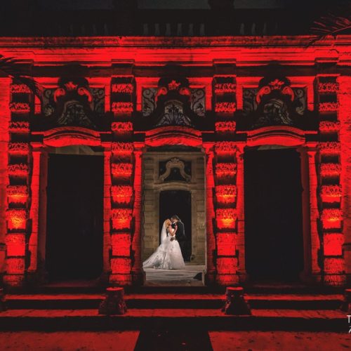 Vizcaya celebrity wedding ceremony red