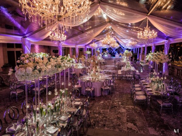 rent large crystal chandeliers for event Miami and Florida