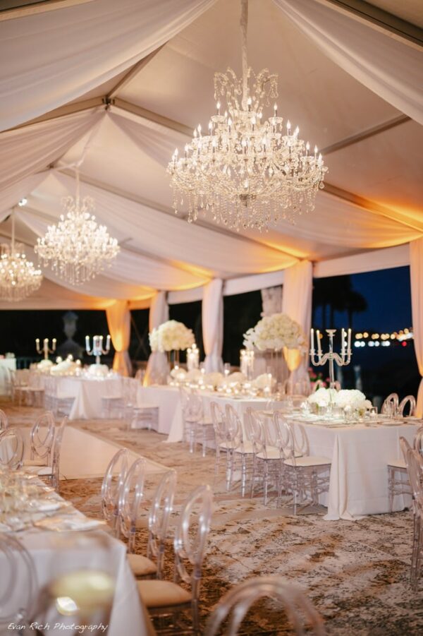 rent crystal chandeliers Miami South Florida