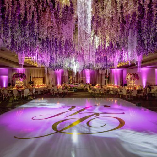Fontainebleau wedding luxury Indian reception Miami lighting company