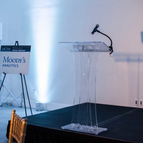 Rent acrylic podium Miami Palm Beach Fort Lauderdale