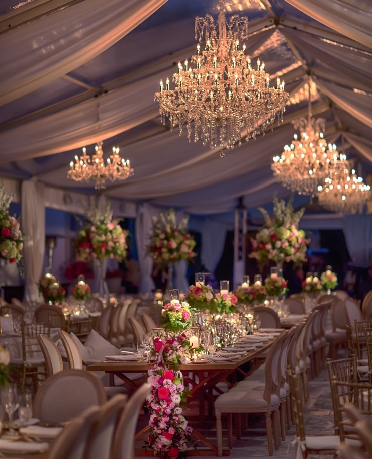 Luxury wedding lighting Miami
