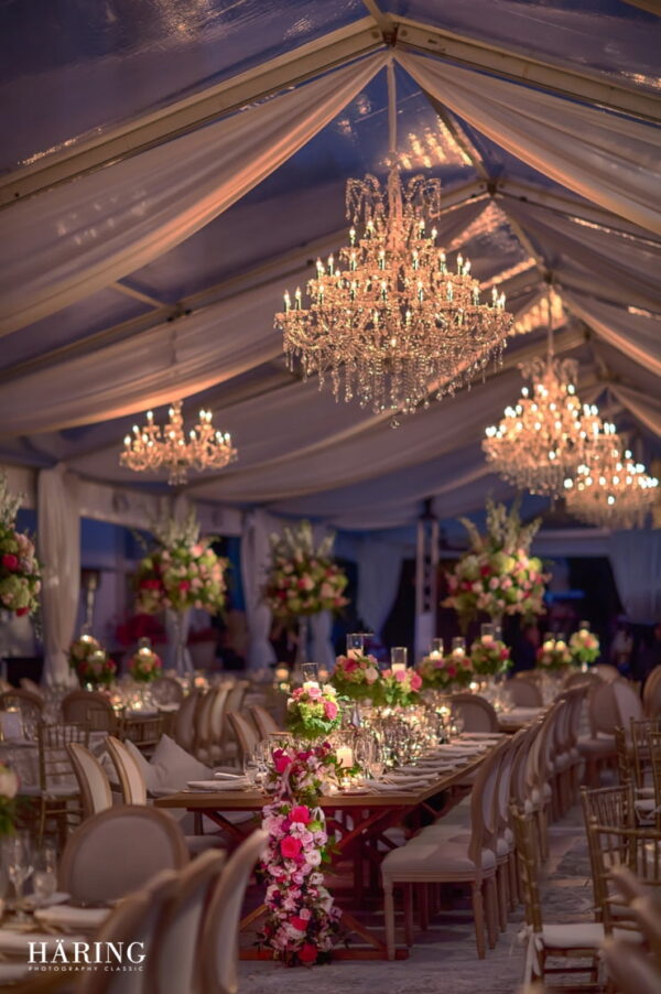 rent large crystal chandeliers for event florida