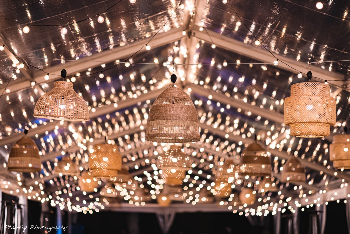 boho chandeliers rattan wedding wicker lanterns vizcaya close up