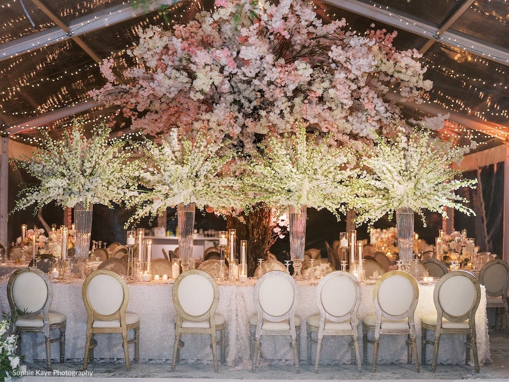 Vizcaya Museum and gardens Miami Florida wedding lighting ceremony