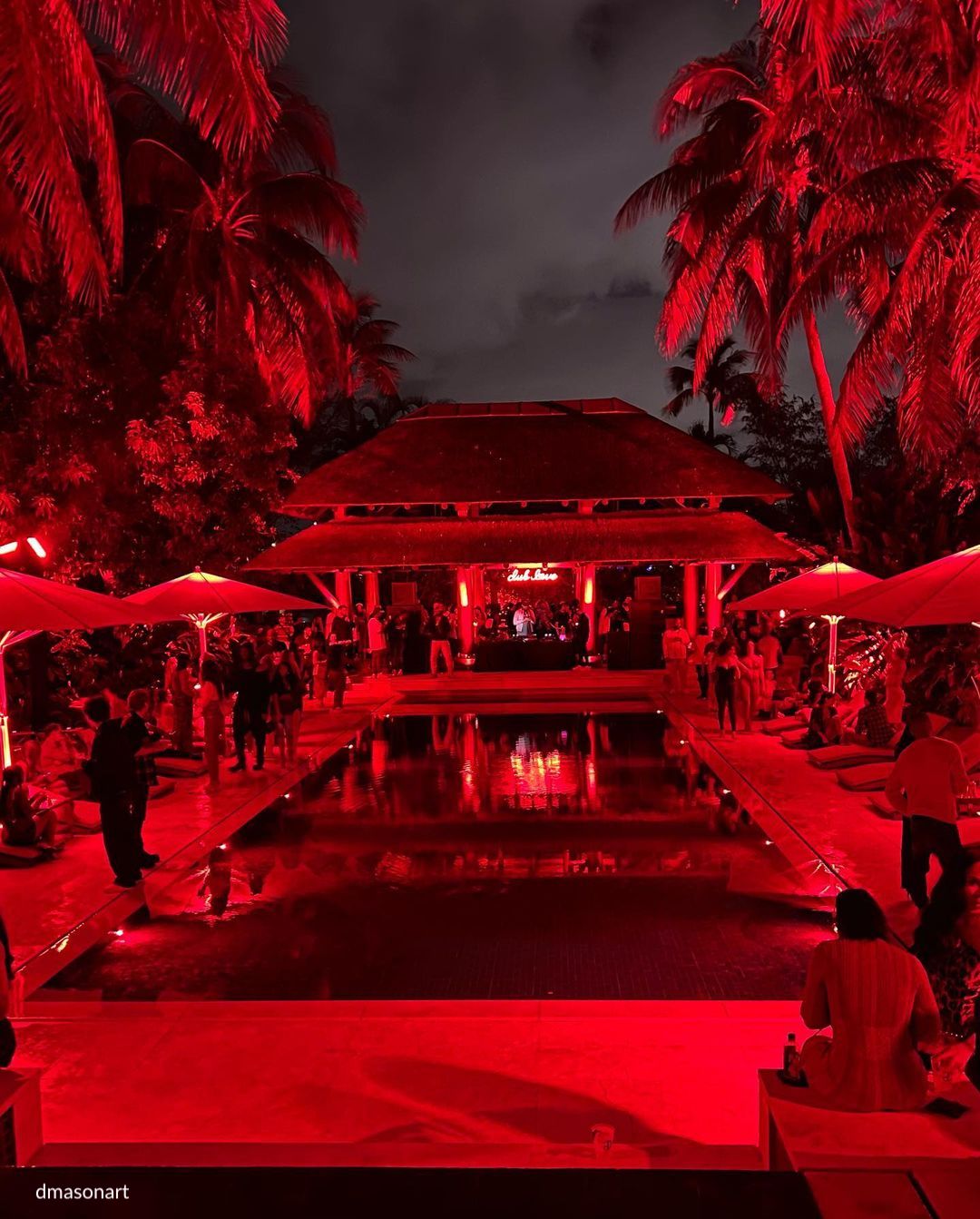 Diddy Club Love Art Basel Miami 2022 lighting by ILLUMENE